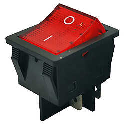 Переключатель клавишный JD03-A1-F7-T2 (KCD4) 250V 30A 4pin ON-OFF, Красный