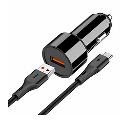 АЗУ Amaya ACC-13C, С кабелем, Type-C, Черный
