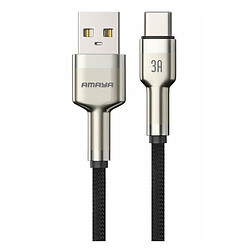 USB кабель Amaya 310C, Type-C, 1.0 м., Коричневый