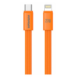 USB кабель Amaya 317CL Apple iPhone SE 2022 / iPhone 14 Pro Max / iPhone 14 Plus / iPhone 14 Pro / iPhone 14 / iPhone 13 Pro / iPhone 13 Mini / iPhone 13 / iPhone 13 Pro Max / iPhone 12 Mini / iPhone 12 Pro Max, Lightning, 1.2 м., Оранжевый