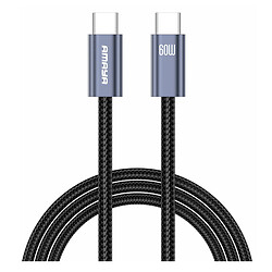 USB кабель Amaya 62CC, Type-C, 2.0 м., Серый