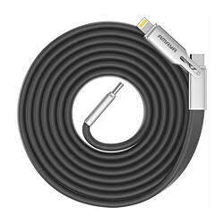 USB кабель Amaya ACD-325X Apple iPhone SE 2022 / iPhone 14 Pro Max / iPhone 14 Plus / iPhone 14 Pro / iPhone 14 / iPhone 13 Pro / iPhone 13 Mini / iPhone 13 / iPhone 13 Pro Max / iPhone 12 Mini / iPhone 12 Pro Max, Lightning, Type-C, 1.2 м., Черный