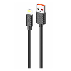 USB кабель Amaya L77 Apple iPhone SE 2022 / iPhone 14 Pro Max / iPhone 14 Plus / iPhone 14 Pro / iPhone 14 / iPhone 13 Pro / iPhone 13 Mini / iPhone 13 / iPhone 13 Pro Max / iPhone 12 Mini / iPhone 12 Pro Max / iPhone 12 Pro, Lightning, 1.0 м., Черный