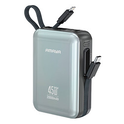 Портативна батарея (Power Bank) Amaya F213C, 20000 mAh, Сірий