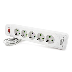 Сетевой фильтр Meilepai F25, 2.0 м., Белый