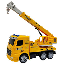 Машина інерційна "КРАН", озвучена, зі світлом, в коробці р.21x8.6x12.5 см, Yg Toys, Жовтий