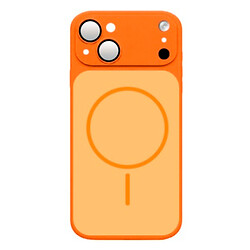 Чехол (накладка) Apple iPhone 15, MagCover, MagSafe, Оранжевый