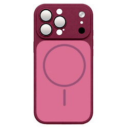 Чохол (накладка) Apple iPhone 15 Pro, MagCover, MagSafe, Вишневий