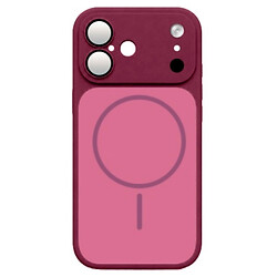 Чехол (накладка) Apple iPhone 17, MagCover, MagSafe, Вишневый