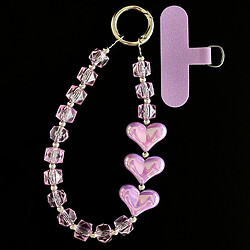 Шнурок Crystal Lanyard Love, Фіолетовий