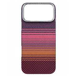 Чехол (накладка) Apple iPhone 17 Pro Max / iPhone 18 Pro Max, Carbon Style, MagSafe, Cherry, Вишневый