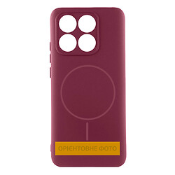 Чохол (накладка) Motorola Moto G86 5G, Air Beats, Marsala, MagSafe, Бордовий