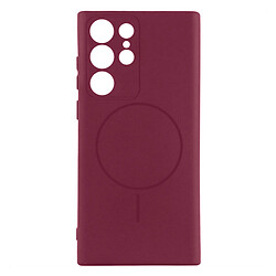 Чехол (накладка) Samsung S918 Galaxy S23 Ultra, Air Beats, MagSafe, Marsala, Бордовый
