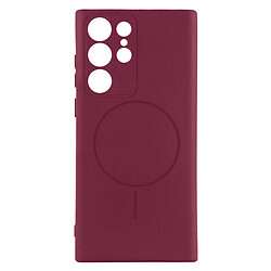 Чохол (накладка) Samsung S928 Galaxy S24 Ultra, Air Beats, Marsala, MagSafe, Бордовий