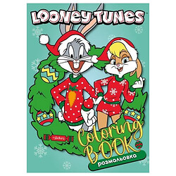 Книжка-раскраска со стикерами "Looney Tunes: Счастливого Рождества!", Ідейка, Разноцветный