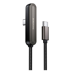 USB кабель Borofone BX125 Pacifico, Type-C, 1.0 м., Чорний