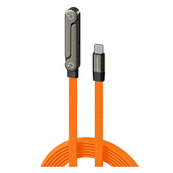 USB кабель WUW X239, Type-C, 1.5 м., Помаранчевий