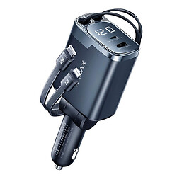 АЗУ Remax CC09 Jetour Apple iPhone SE 2022 / iPhone 14 Pro Max / iPhone 14 Plus / iPhone 14 Pro / iPhone 14 / iPhone 13 Pro / iPhone 13 Mini / iPhone 13 / iPhone 13 Pro Max / iPhone 12 Mini / iPhone 12 Pro Max / iPhone 12 Pro, С кабелем, Lightning, Серый