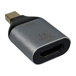 Адаптер, Mini DisplayPort, HDMI, 0.15 м., Сірий