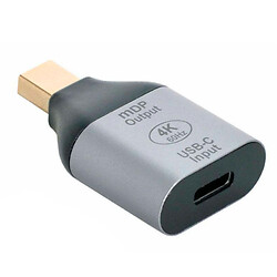 Адаптер, Mini DisplayPort, Type-C, Сірий