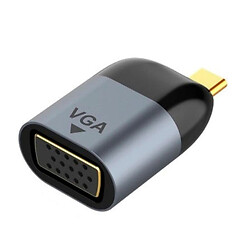 Адаптер, VGA, Type-C, 0.15 м., Сірий