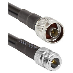 Кабель коаксиальный HiSmart LMR-400, 2.0 м., Черный