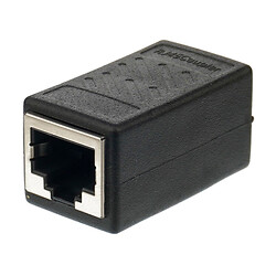 Адаптер соединитель RJ45 to RJ45, Черный