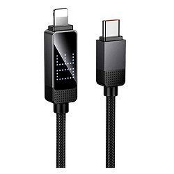 USB кабель Hoco U154 Apple iPhone SE 2022 / iPhone 14 Pro Max / iPhone 14 Plus / iPhone 14 Pro / iPhone 14 / iPhone 13 Pro / iPhone 13 Mini / iPhone 13 / iPhone 13 Pro Max / iPhone 12 Mini / iPhone 12 Pro Max / iPhone 12 Pro, Lightning, 1.2 м., Чорний