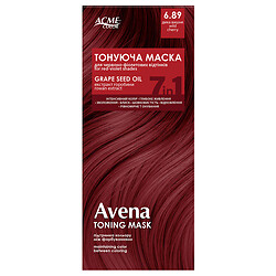 Маска для волосся тонуюча Avena "Дика вишня", #6.89, 30 мл