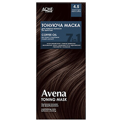 Маска для волосся тонуюча Avena "Чорна кава", #4.5 30 мл