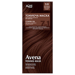 Маска для волос тонирующая Avena "Шоколадно-коричневый", #3.0, 30 мл