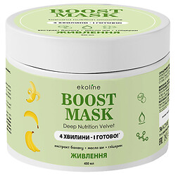Маска для пористого,сухого волосся EkoLine Boost "Екстраживлення", 450 мл