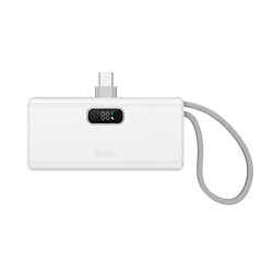 Портативна батарея (Power Bank) WiWU Wi-P044 ESPRESSO Mini, 5000 mAh, Білий