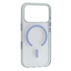 Чехол (накладка) Apple iPhone 17 Pro Max / iPhone 18 Pro Max, Crystal Frame, MagSafe, Glacier, Синий