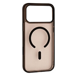 Чехол (накладка) Apple iPhone 17 Pro / iPhone 18 Pro, Crystal Frame, MagSafe, Черный