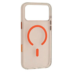 Чехол (накладка) Apple iPhone 17 Pro / iPhone 18 Pro, Crystal Frame, MagSafe, Оранжевый