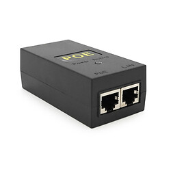 POE инжектор 48V 0.5A (24Вт) с портами Ethernet 10/100Мбит/с, без кабеля питания