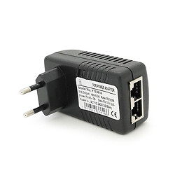 POE инжектор RITAR  48V 0,5A (24Вт) 2 порта (RG-45 10/100Мбит/с + RG-45 POE) Евро вилка
