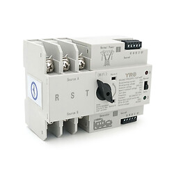 Автомат ввода резерва (АВР) трехполюсный YRQ2PC-125 Wifi ATS, 3P 125A 400V, E-Welink App на DIN-рейку для генераторов