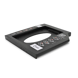 Адаптер подключения HDD 2.5'' 12.7 mm в отсек привода ноутбука SATA/mSATA (HDC-25), корпус plastic, Blister, Q100