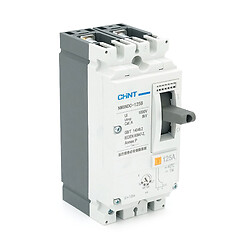 Двополюсний автомат постійного струму CHINT NM8NDC-125B-DC500V, 125A, 25kA, DC500V, 2P, 62x140x78,5mm