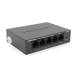 Коммутатор POE 48V Mercury MS05CP 4 портов POE+1 порт Ethernet (Uplink ) 10/100 Мбит/сек, БП в комплекте + переходник
