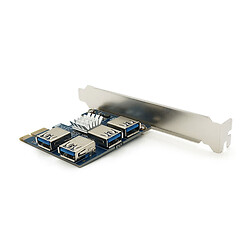 Контролер PCI-Е => USB 3.0, 4 порта, 5Gbps, OEM