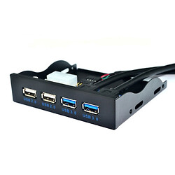Контроллер в отсек 3,5" 2xUSB3.0 + 2xUSB2,0, 4 порта, 20pin to 2 port USB 3.0