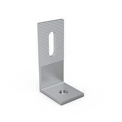 Кронштейн L-образный алюминиевый (50*40*100/толщина 5/6.2) отверстие (12\ 11*70)