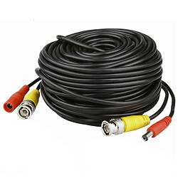 Патчкорд комбинированный коаксиальный+питание BNC+DC 20m, черный, Q70