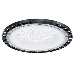 Стельовий промисловий світильник Ritar BHL02-100W, 6500K, 220V. IP65, 30000lm, RA >80, Φ362*35 мм, Black