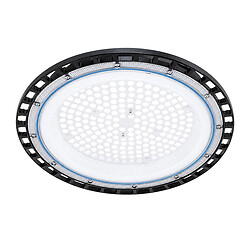 Стельовий промисловий світильник Ritar BHL02-200W, 6500K, 220V. IP65, 30000lm, RA >80, Φ362*35 мм, Black