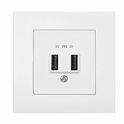 Розетка Panasonic Arkedia Slim USB 5В-2А, белая