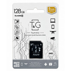 Карта памяти T&G MicroSDXC UHS-1, 128 Гб., Черный